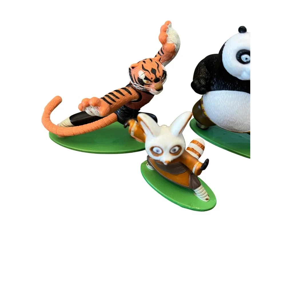 Kung Fu Panda DecoPac Cake Topper Figures Po Tigress Shifu 3 Piece Set DreamWork